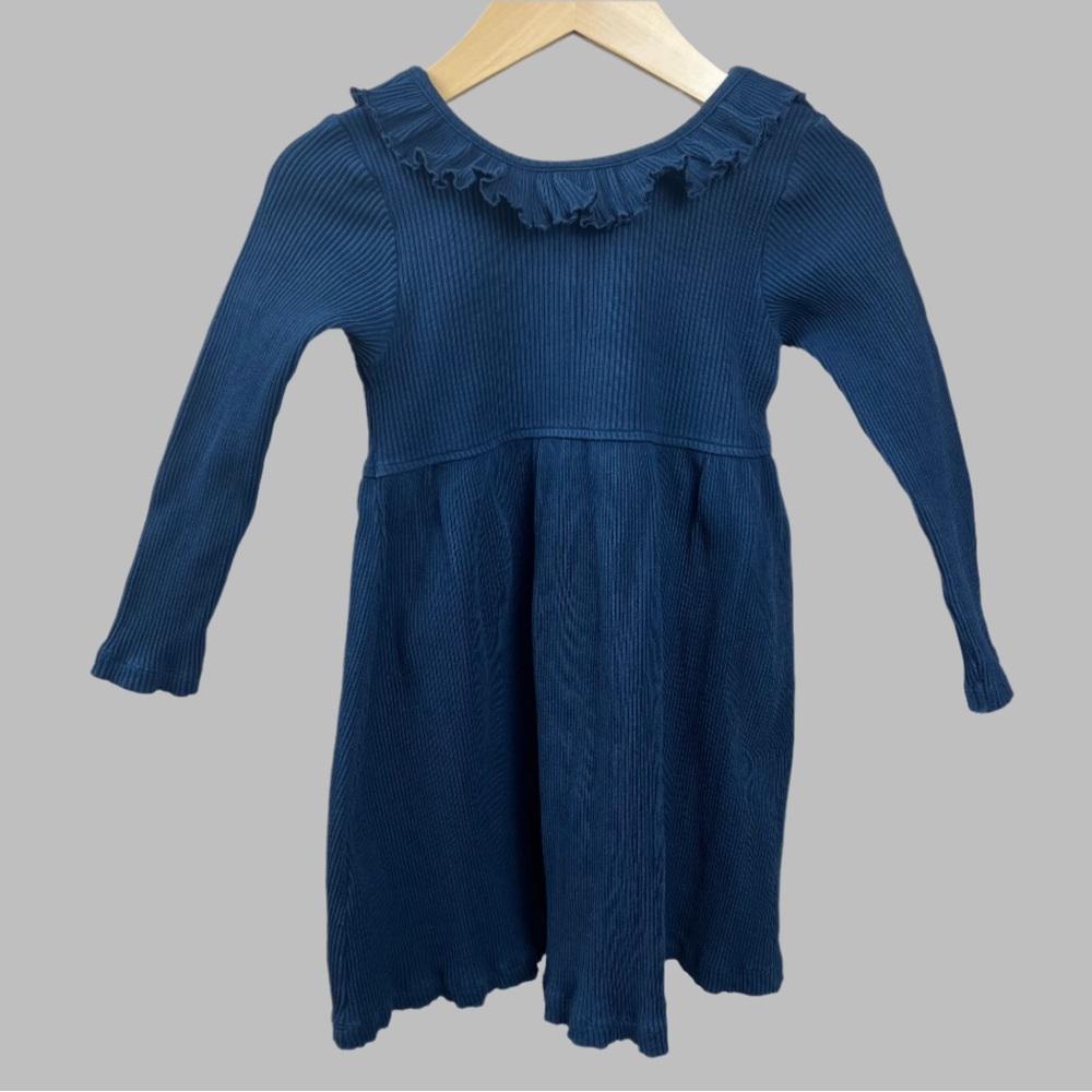 Pink Chicken Princess Diana Organic Cottom Ribbed Dress 4T
